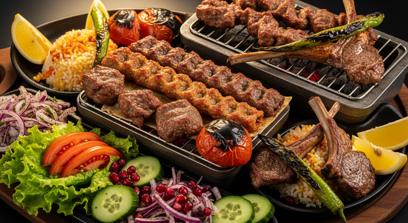 Turkish kebab platter